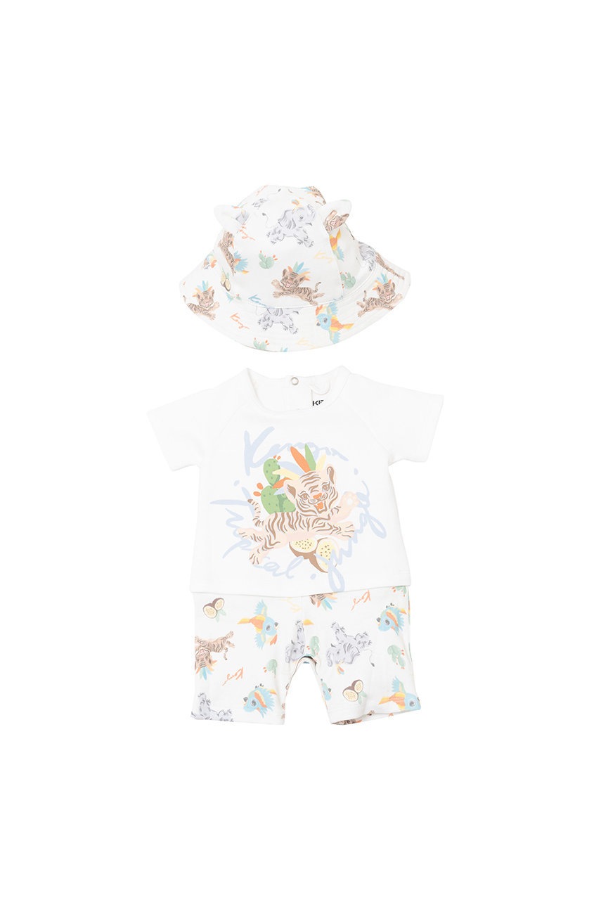 

Детски комплект Kenzo Kids в бяло, Бял