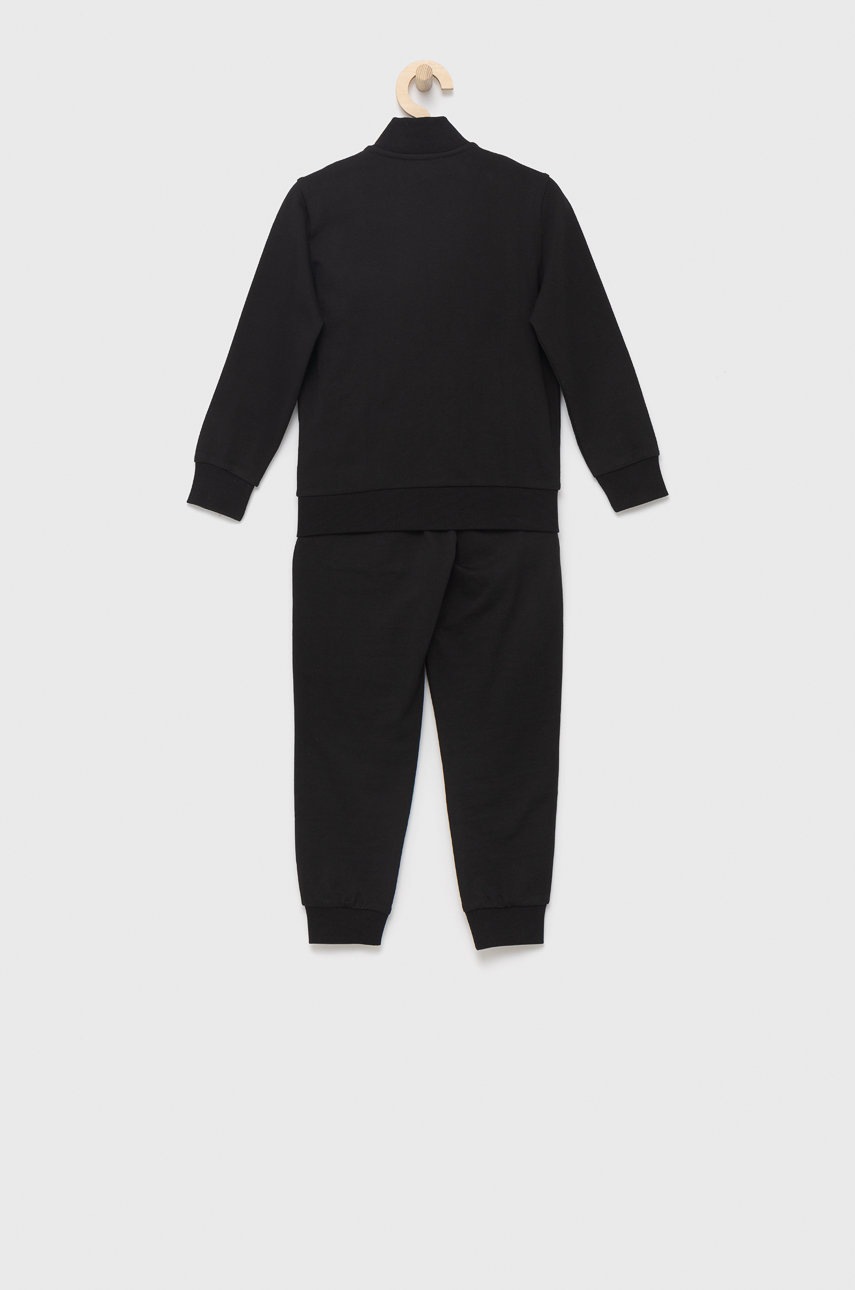 

Детский хлопковый спортивный костюм EA7 Emporio Armani цвет чёрный
