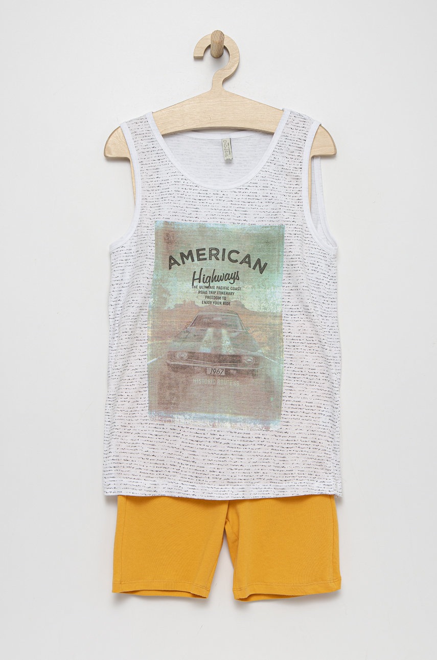 

Детски памучен комплект Birba&Trybeyond в жълто, Жълт