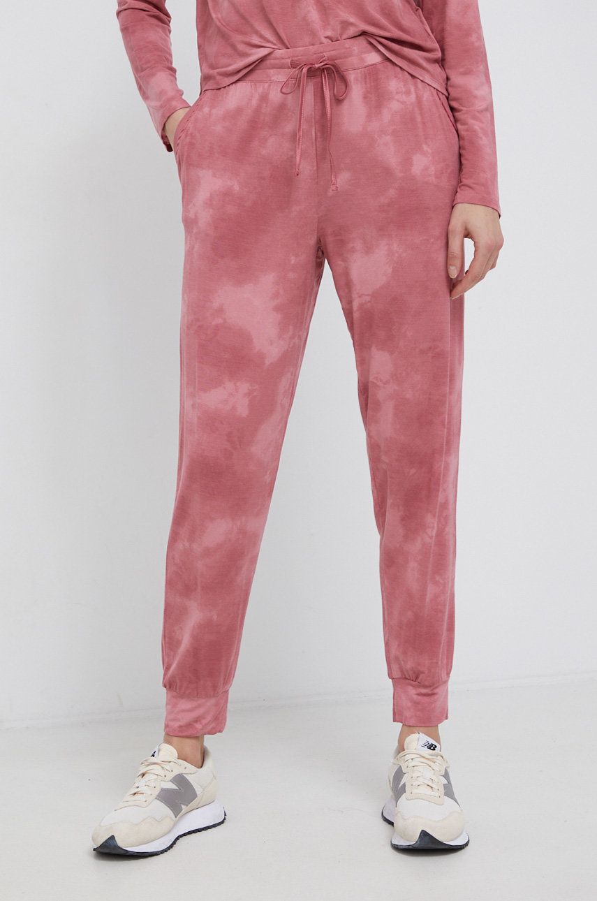 GAP Pantaloni de pijama femei, culoarea roz answear.ro imagine noua lenjerie-femei.ro