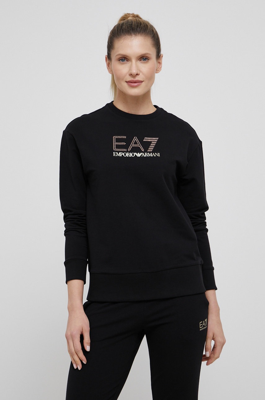 

Анцуг EA7 Emporio Armani дамски в черно, Черен