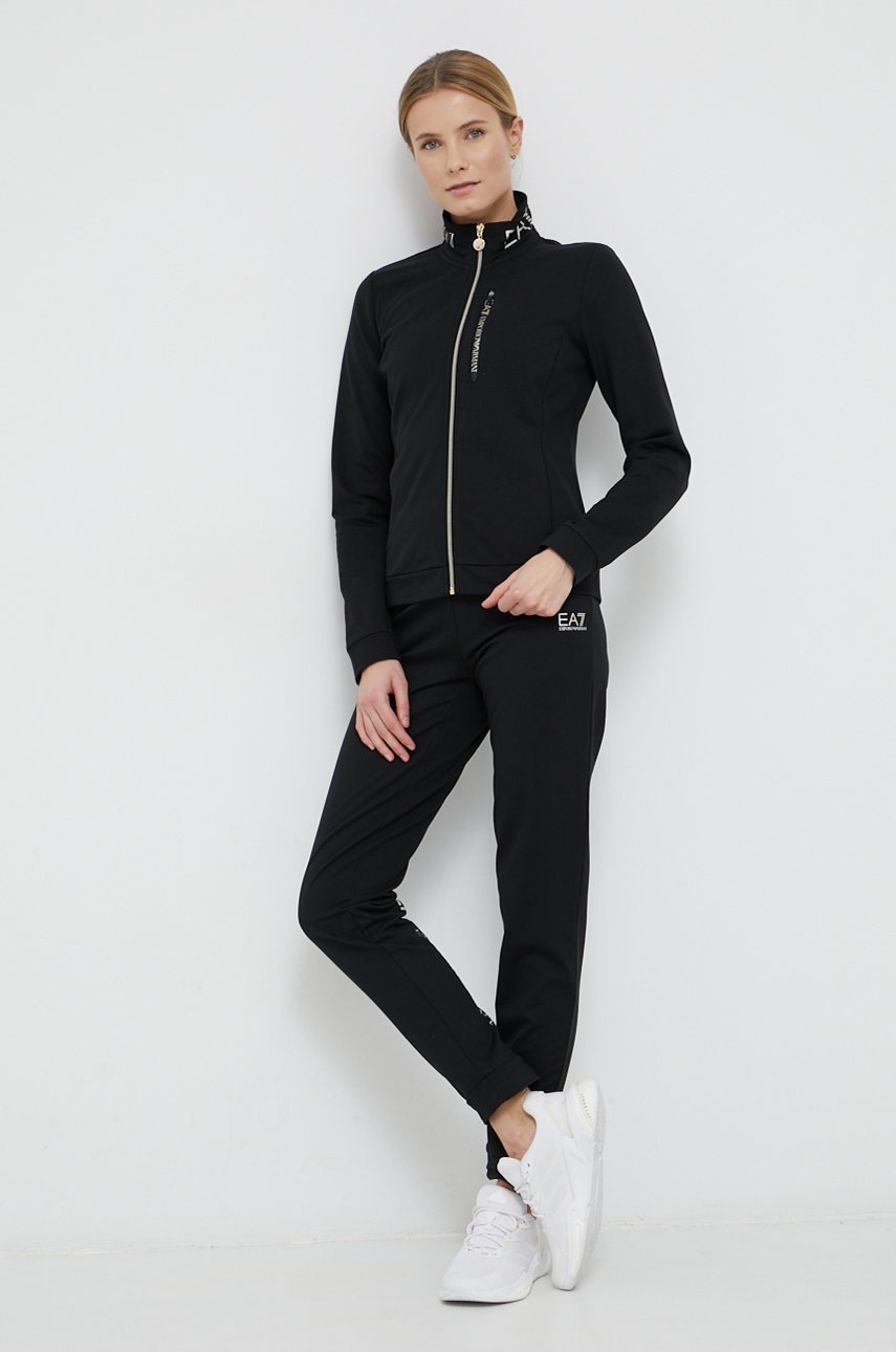 

Анцуг EA7 Emporio Armani дамски в черно, Черен