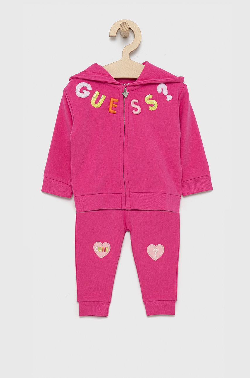 

Детски анцуг Guess в розово, Розов