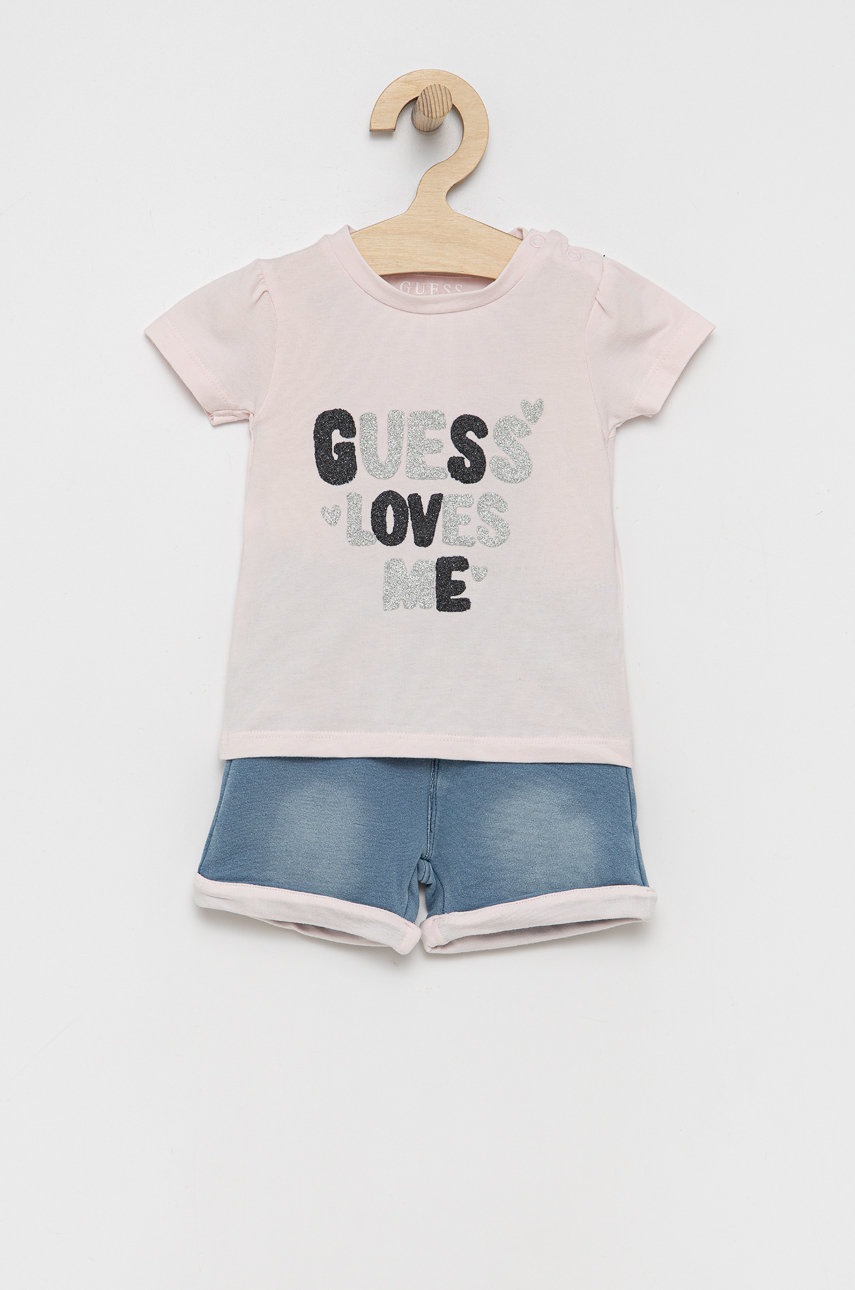 

Детски комплект Guess в розово, Розов