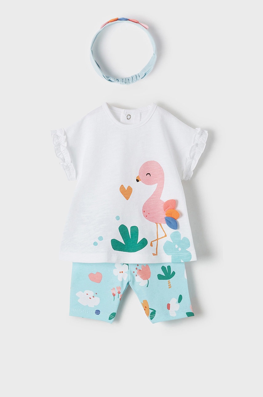 

Детский комплект Mayoral Newborn цвет бирюзовый