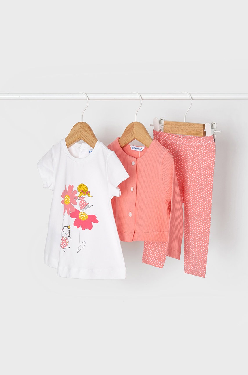 Mayoral compleu copii (3-pack) culoarea portocaliu