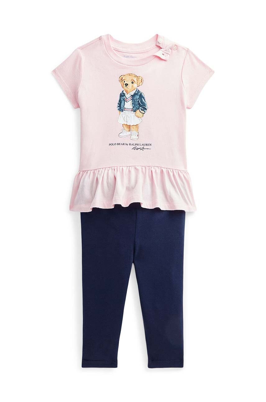 

Дитячий комплект Polo Ralph Lauren колір рожевий