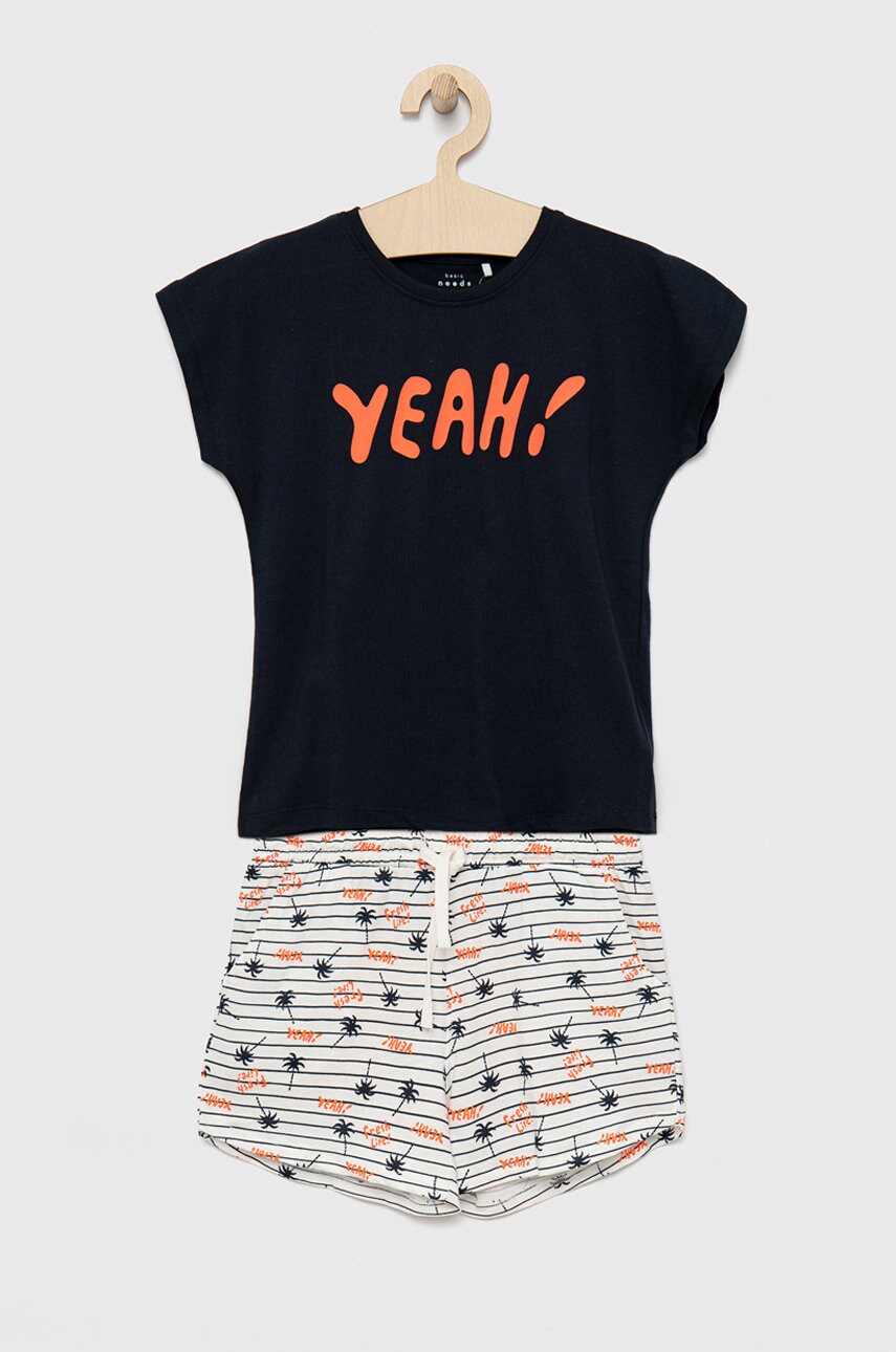 Name It set de bumbac pentru copii culoarea albastru marin