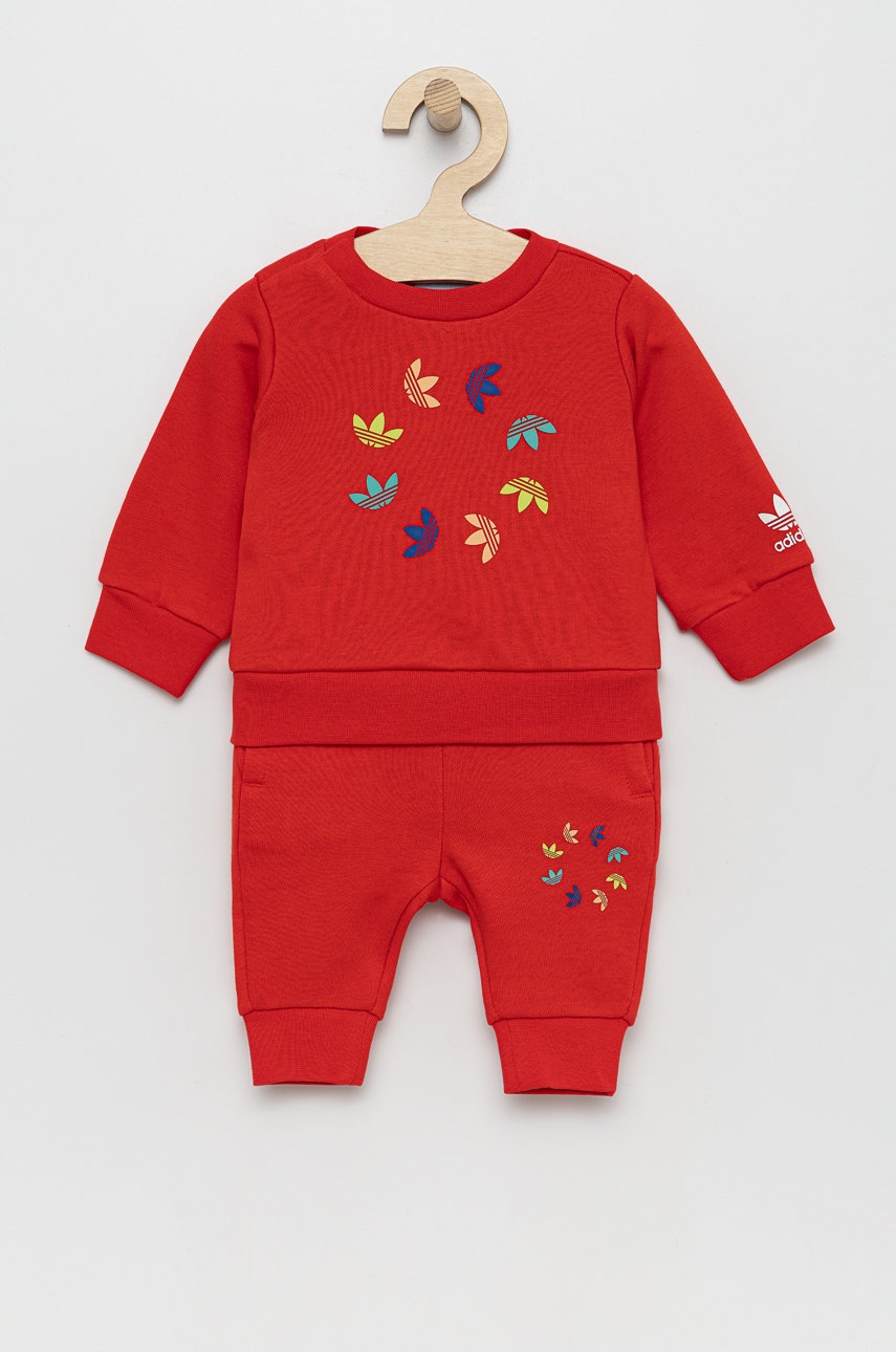 

Детски комплект adidas Originals HB9520 в червено, Червен