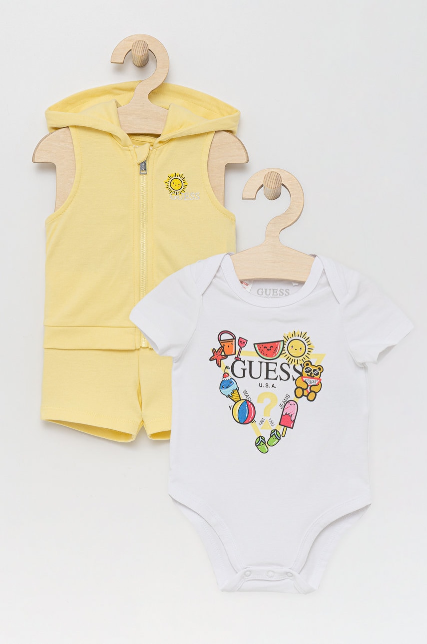 Дитячий комплект Guess колір жовтий Дитячий комплект Guess колір жовтий