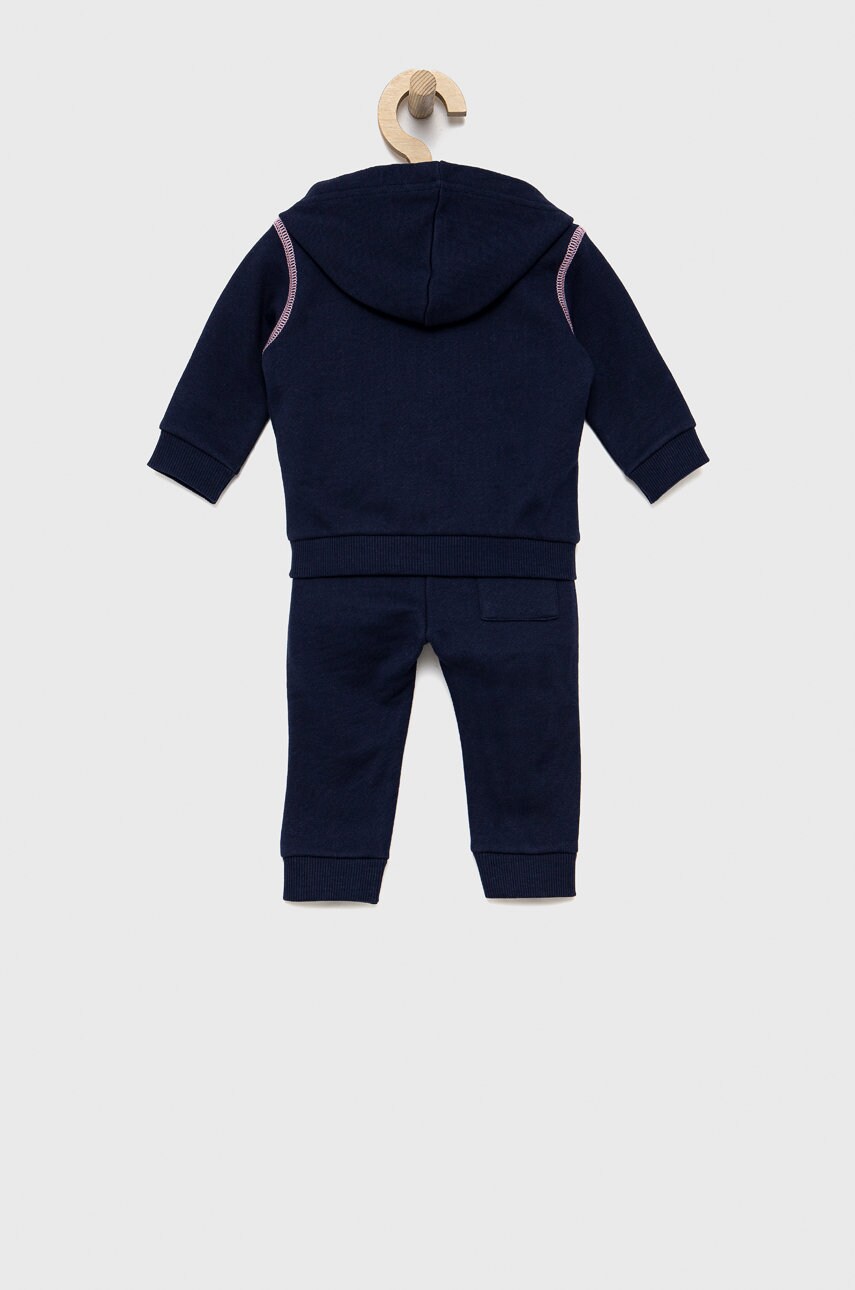 

Детский хлопковый спортивный костюм United Colors of Benetton цвет синий