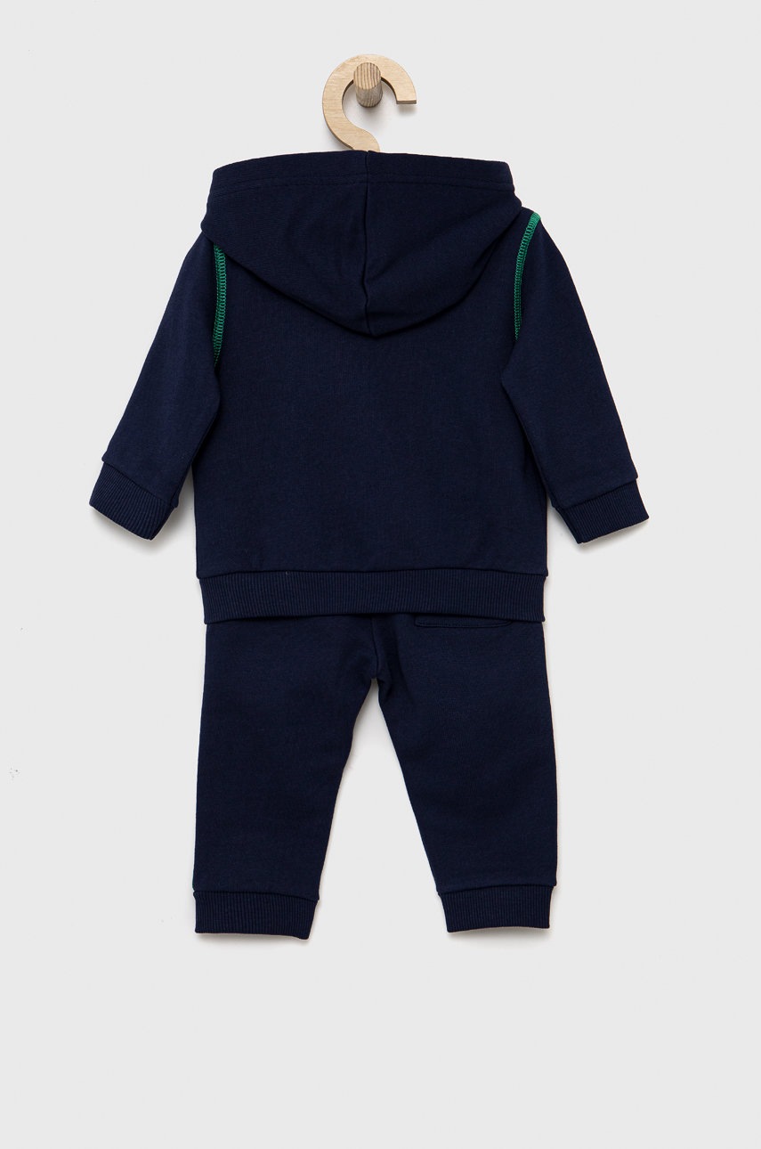 

Дитячий бавовняний спортивний костюм United Colors of Benetton колір синій