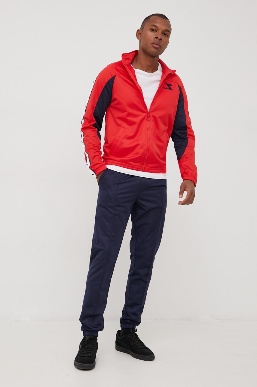Diadora trening barbati, culoarea rosu Diadora trening barbati, culoarea rosu answear.ro