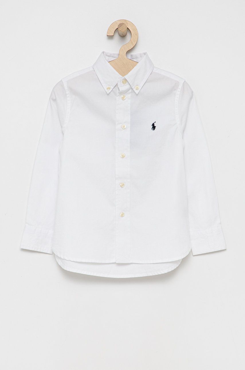 Polo Ralph Lauren Koszula bawełniana dziecięca 321819238001 kolor biały