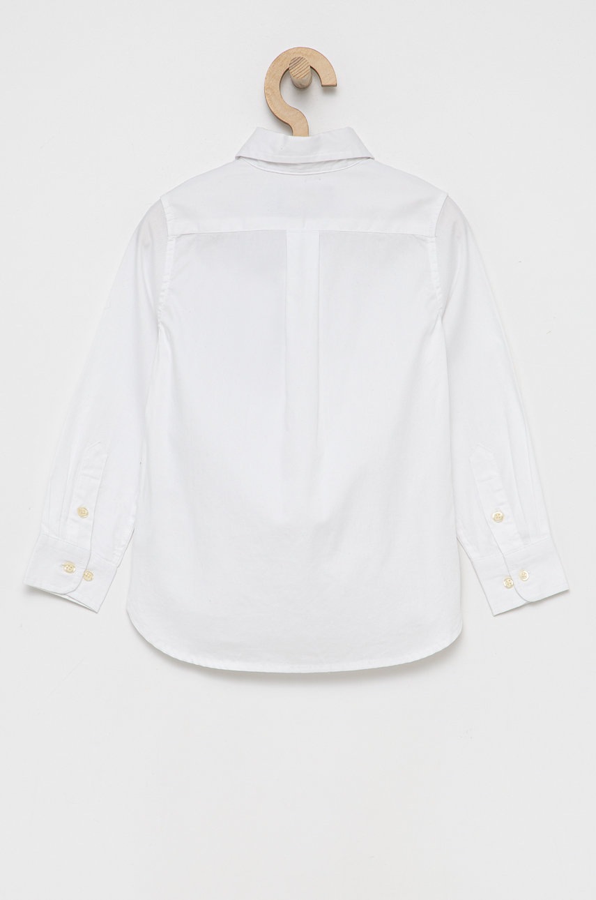 

Дитяча бавовняна сорочка Polo Ralph Lauren колір білий