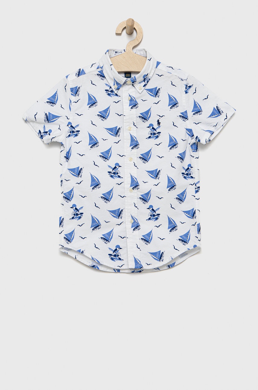 

Детска памучна риза Polo Ralph Lauren в бяло, Бял