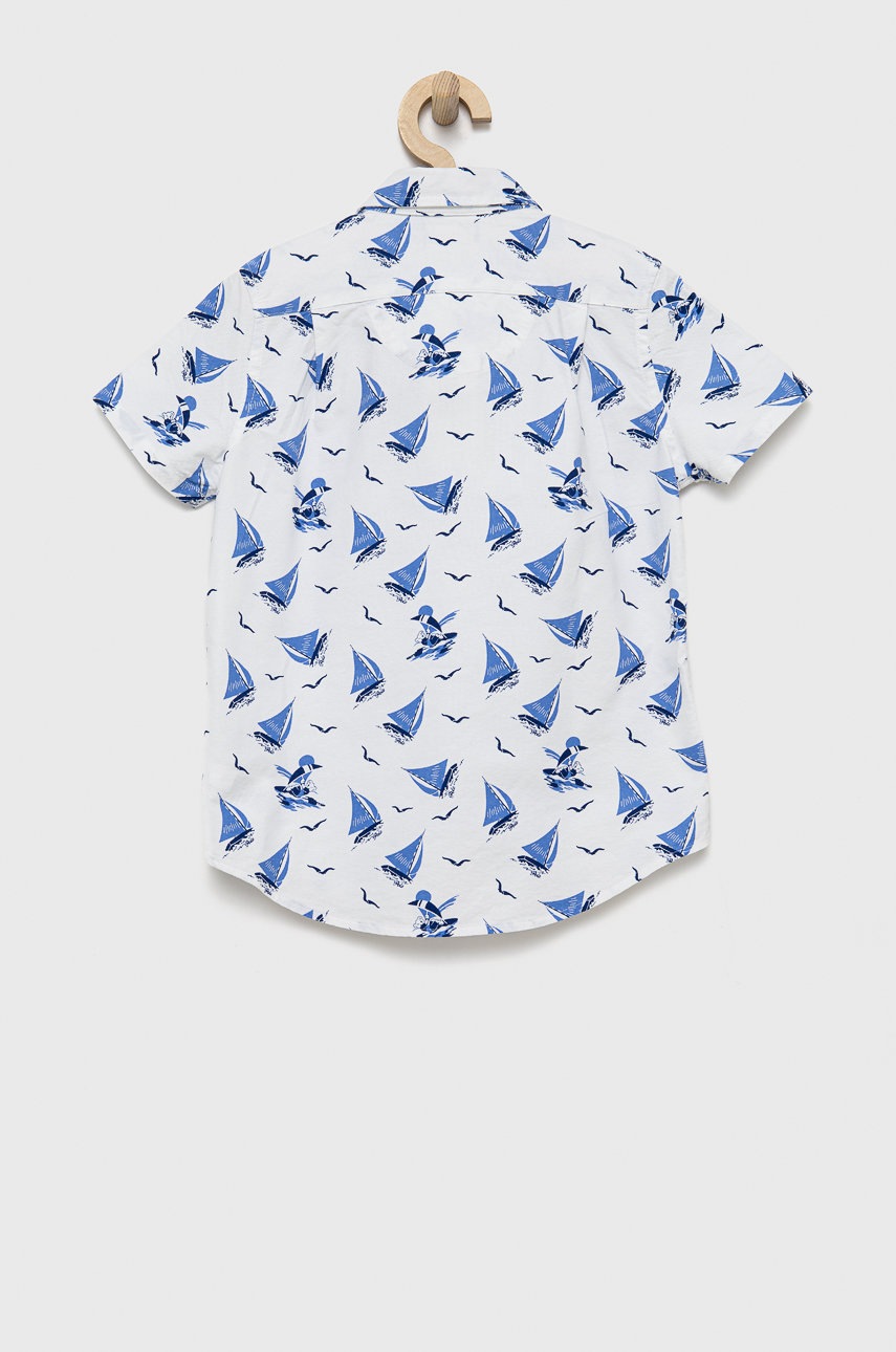 

Дитяча бавовняна сорочка Polo Ralph Lauren колір білий