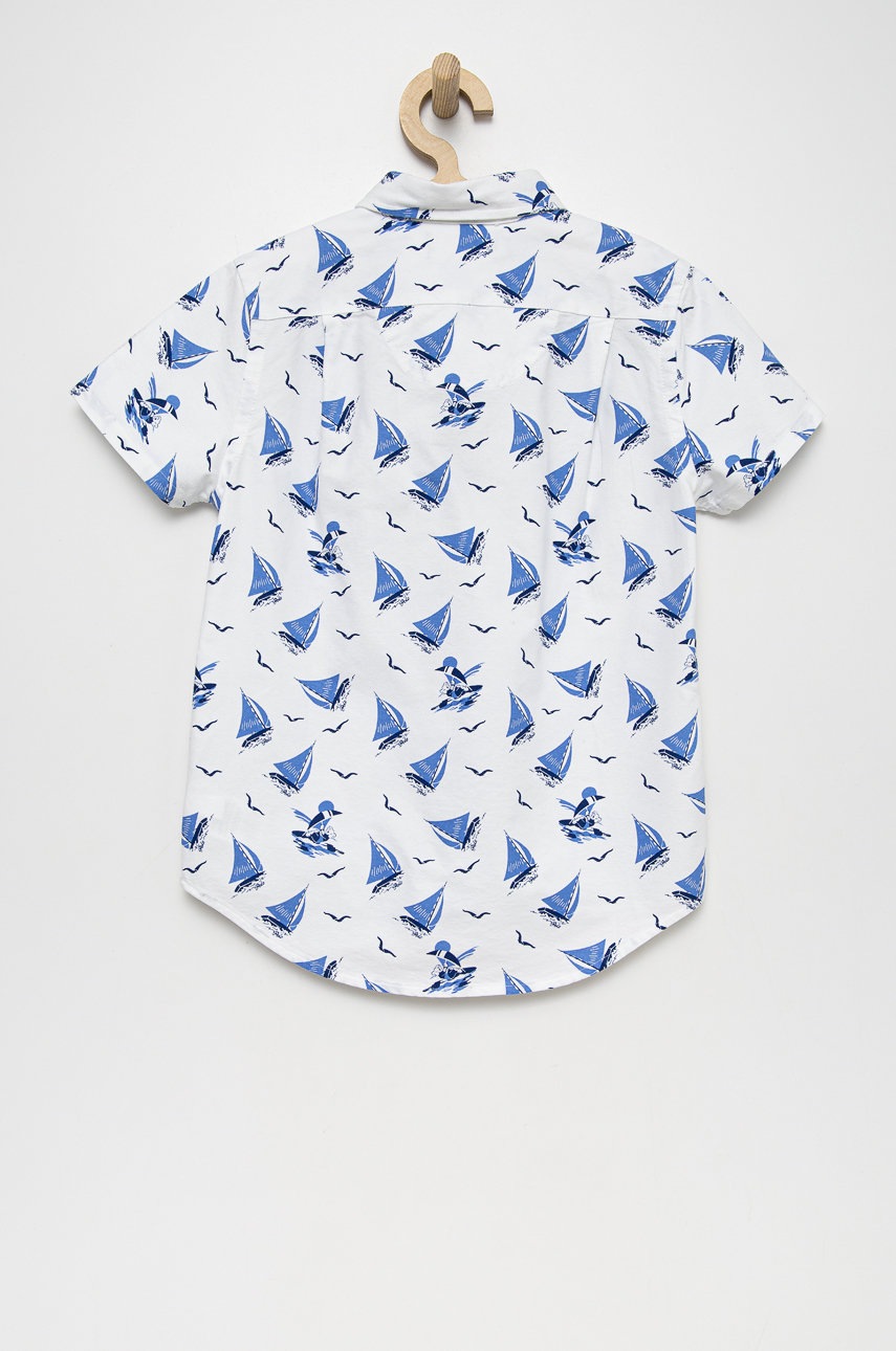 

Дитяча бавовняна сорочка Polo Ralph Lauren колір білий