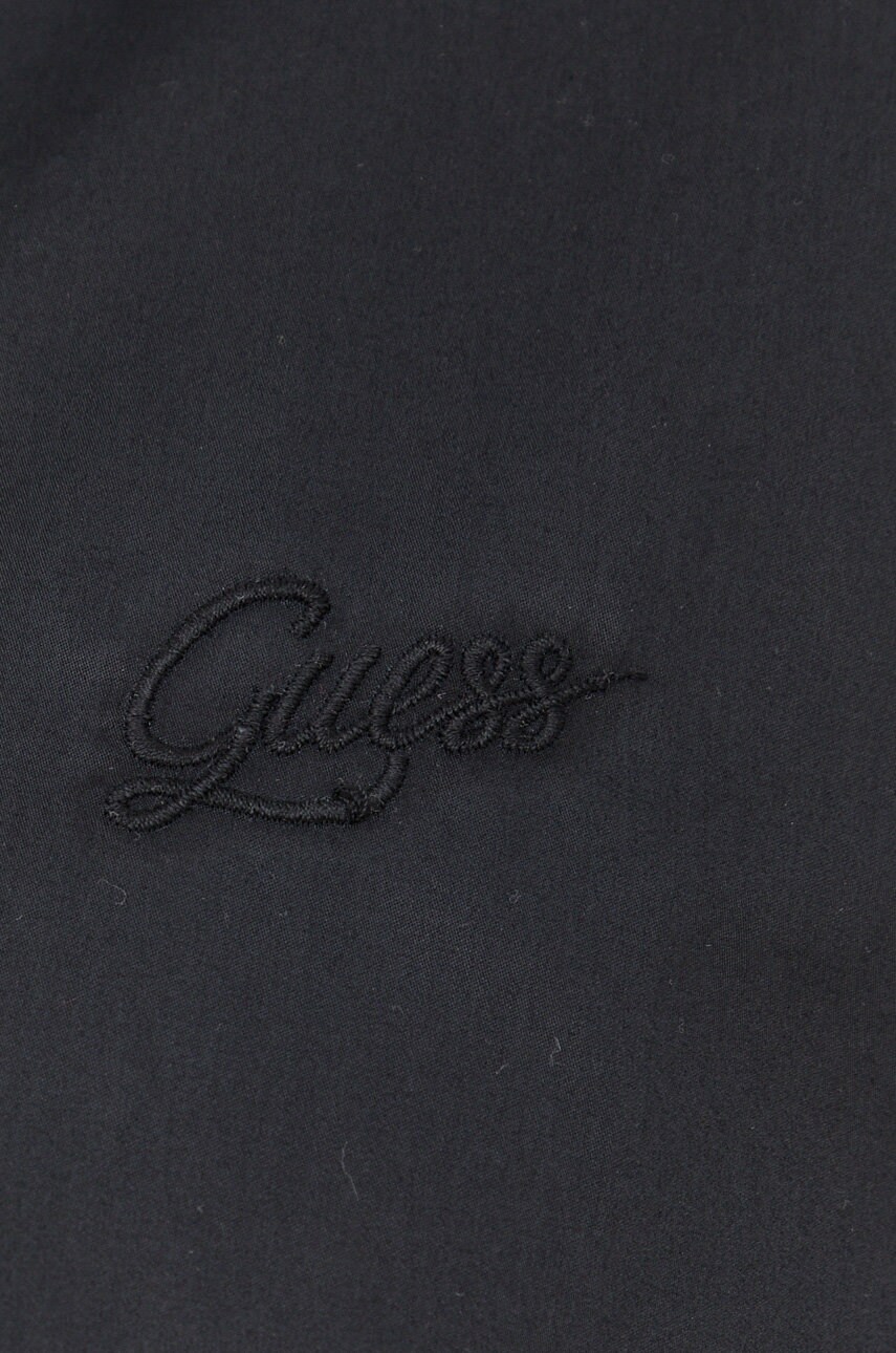 

Бавовняна сорочка Guess жіноча колір чорний relaxed класичний комір