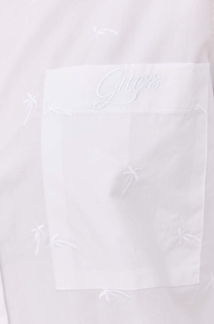 

Рубашка Guess женская цвет белый regular классический воротник