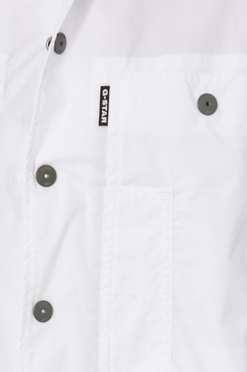 

Бавовняна сорочка G-Star Raw жіноча колір білий regular класичний комір