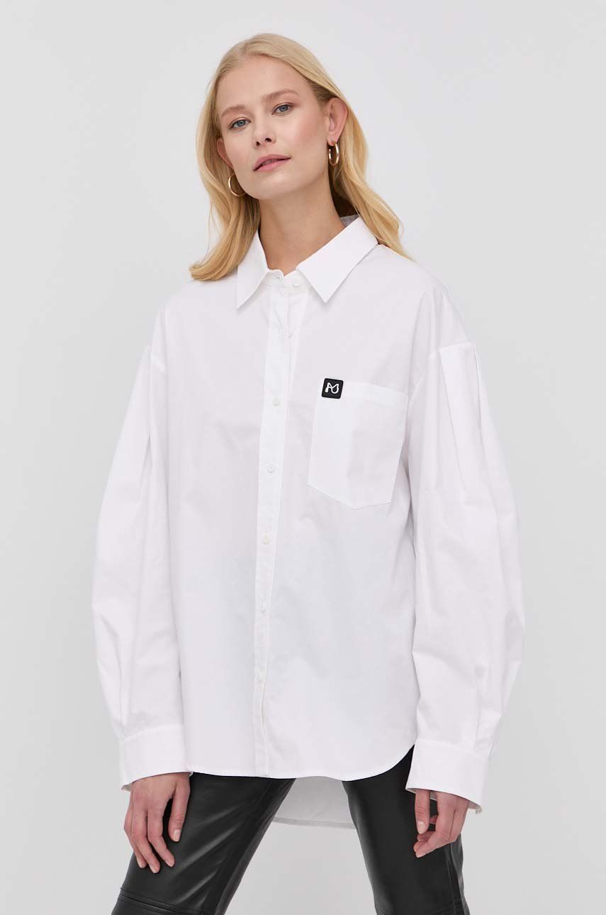 Miss Sixty camasa din bumbac femei, culoarea alb, cu guler clasic, relaxed 2022 ❤️ Pret Super answear imagine noua 2022