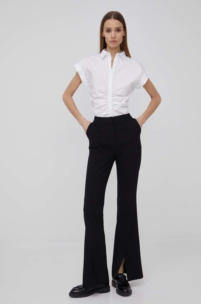 

Сорочка Lauren Ralph Lauren жіноча колір білий regular класичний комір