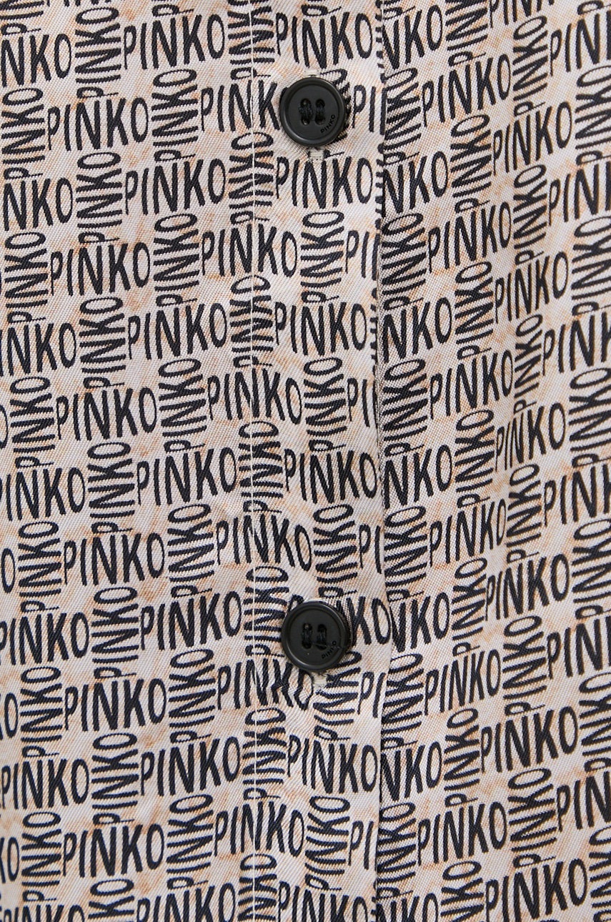 

Рубашка Pinko женская цвет чёрный regular классический воротник