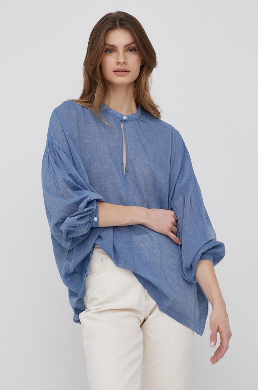 Lee bluza din bumbac femei, neted