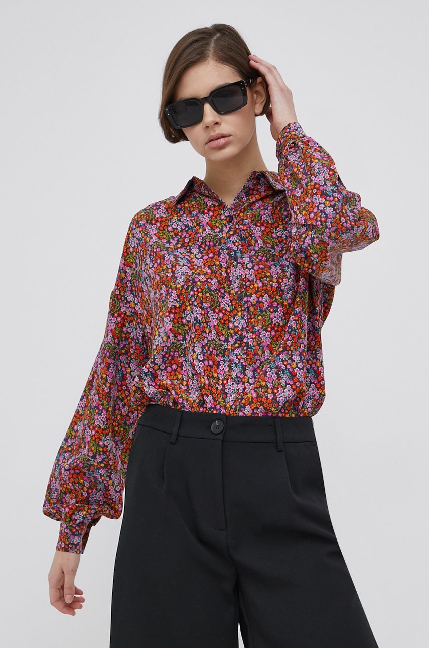 Vero moda camasa femei, cu guler clasic, relaxed