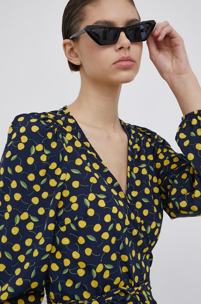 Vero moda bluza femei, culoarea albastru marin, modelator
