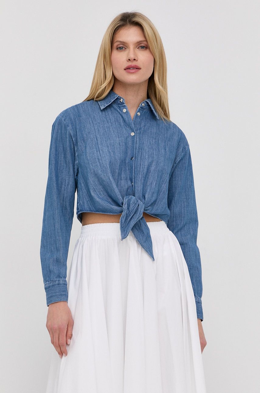 MICHAEL Michael Kors camasa jeans femei, cu guler clasic, regular answear.ro imagine noua 2022