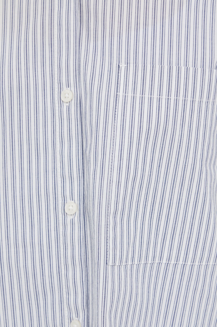 Хлопковая рубашка Marc O'Polo женская цвет белый relaxed классический воротник