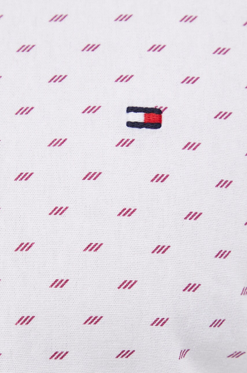 

Бавовняна сорочка Tommy Hilfiger чоловіча колір білий slim комір button-down