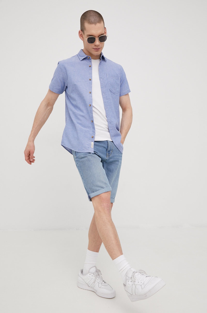 

Бавовняна сорочка Jack & Jones чоловіча regular класичний комір