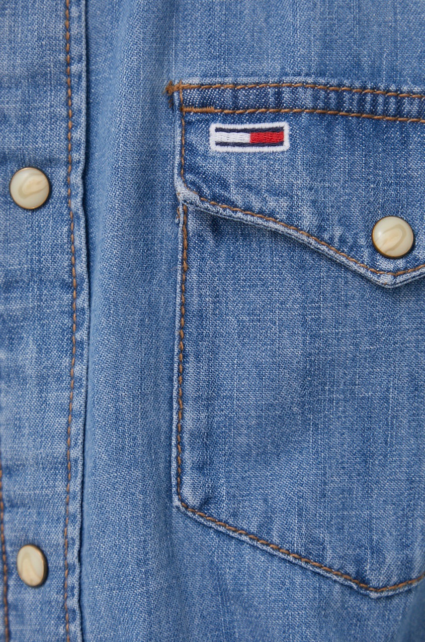 

Джинсова сорочка Tommy Jeans чоловіча regular класичний комір