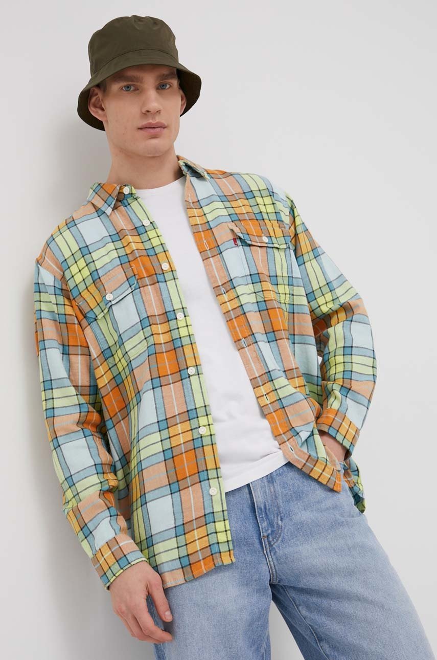 

Риза Levi's мъжка със свободна кройка с класическа яка, Многоцветен