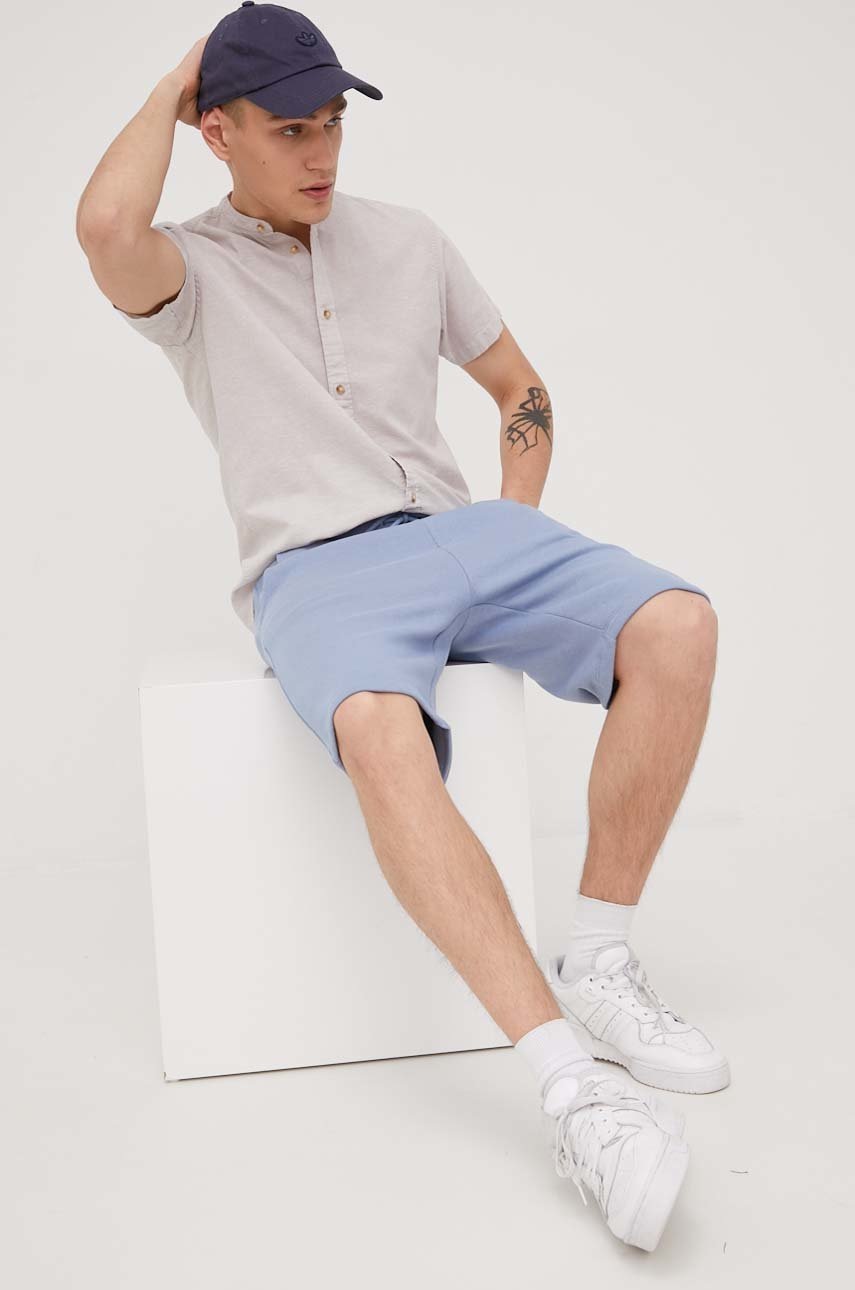 

Рубашка Produkt by Jack & Jones мужская цвет серый regular классический воротник