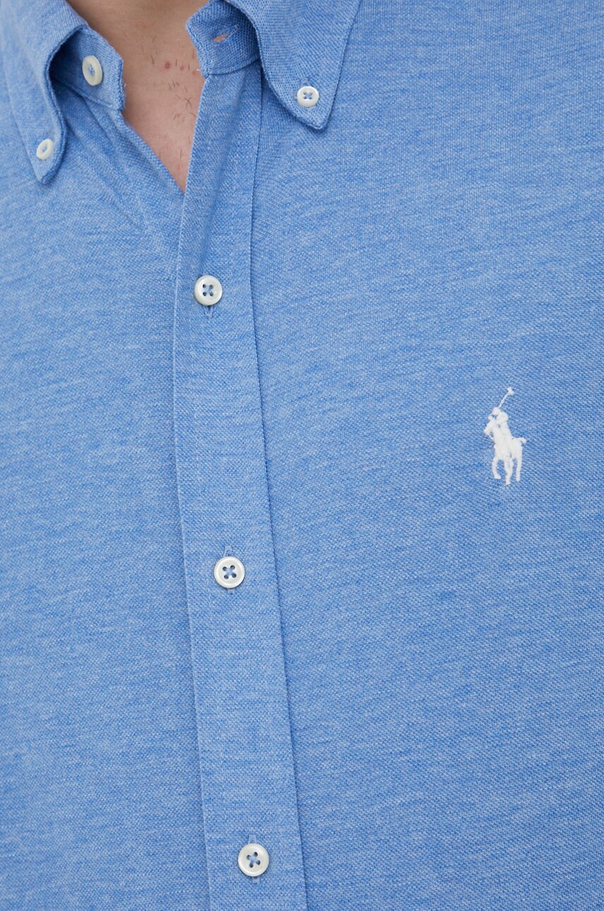 

Хлопковая рубашка Polo Ralph Lauren мужская regular воротник button-down