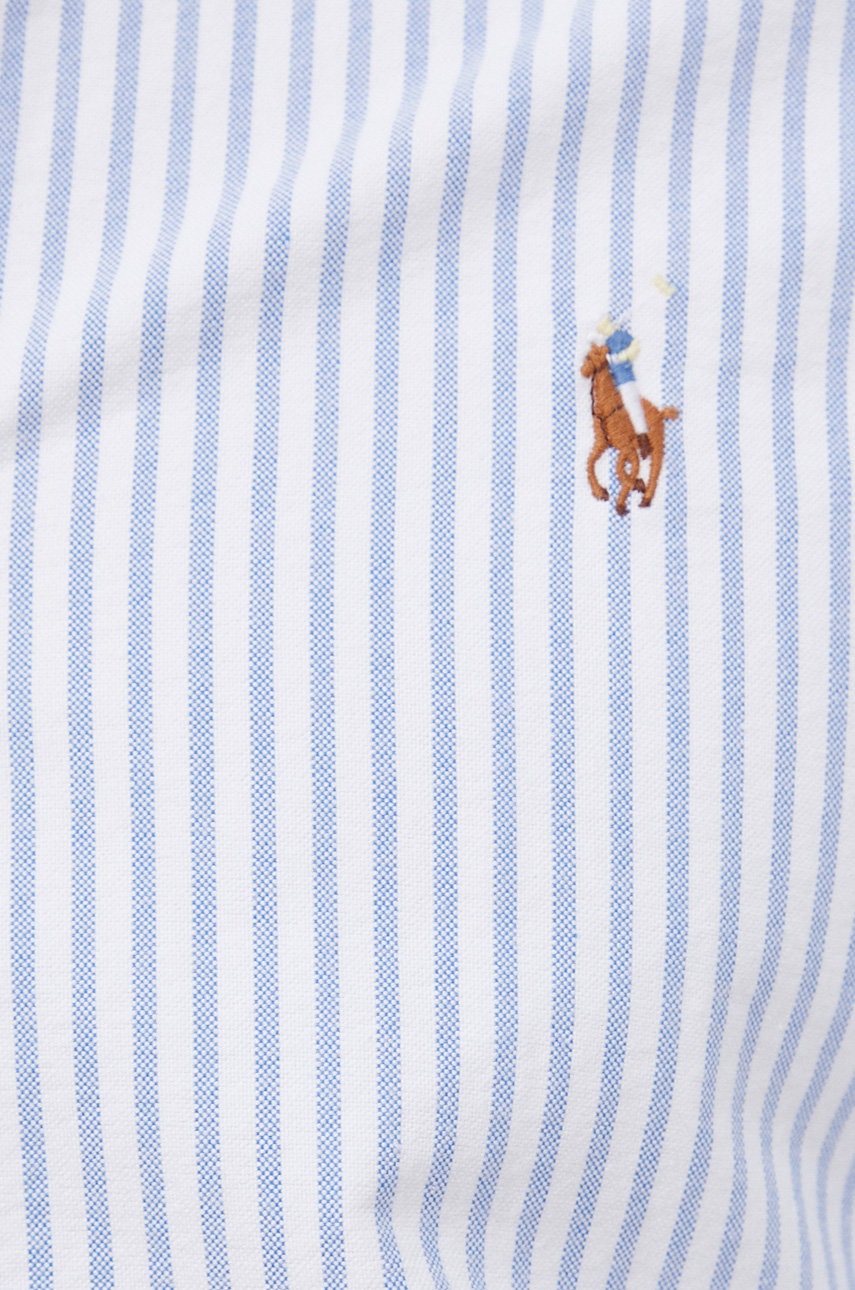 

Хлопковая рубашка Polo Ralph Lauren мужская slim воротник button-down