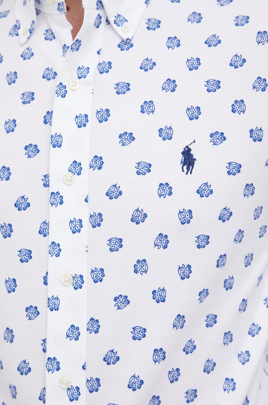 

Бавовняна сорочка Polo Ralph Lauren чоловіча колір білий regular комір button-down