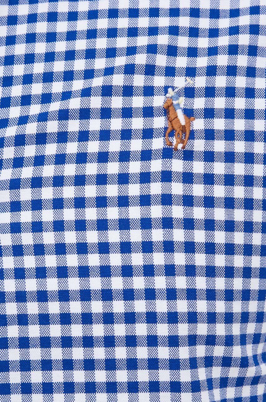 

Хлопковая рубашка Polo Ralph Lauren мужская slim воротник button-down