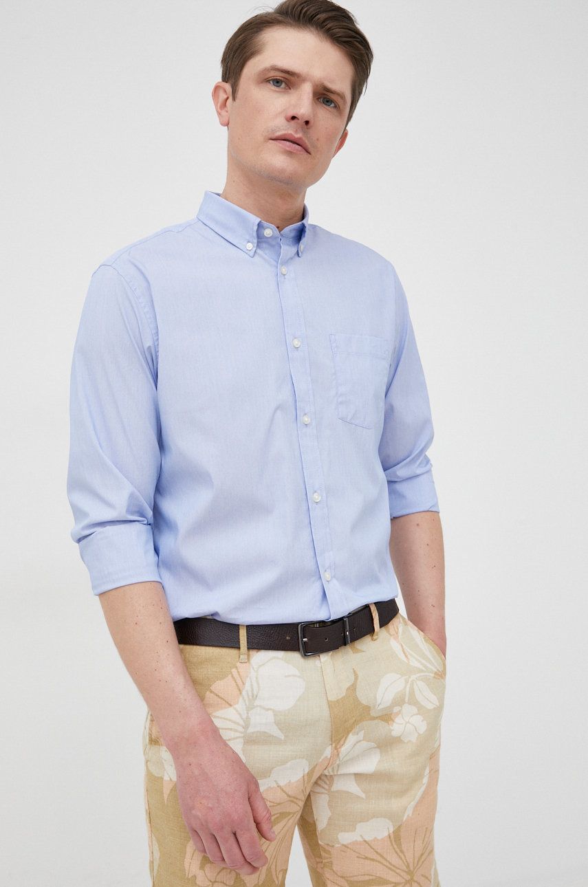 GAP koszula męska regular z kołnierzykiem button-down