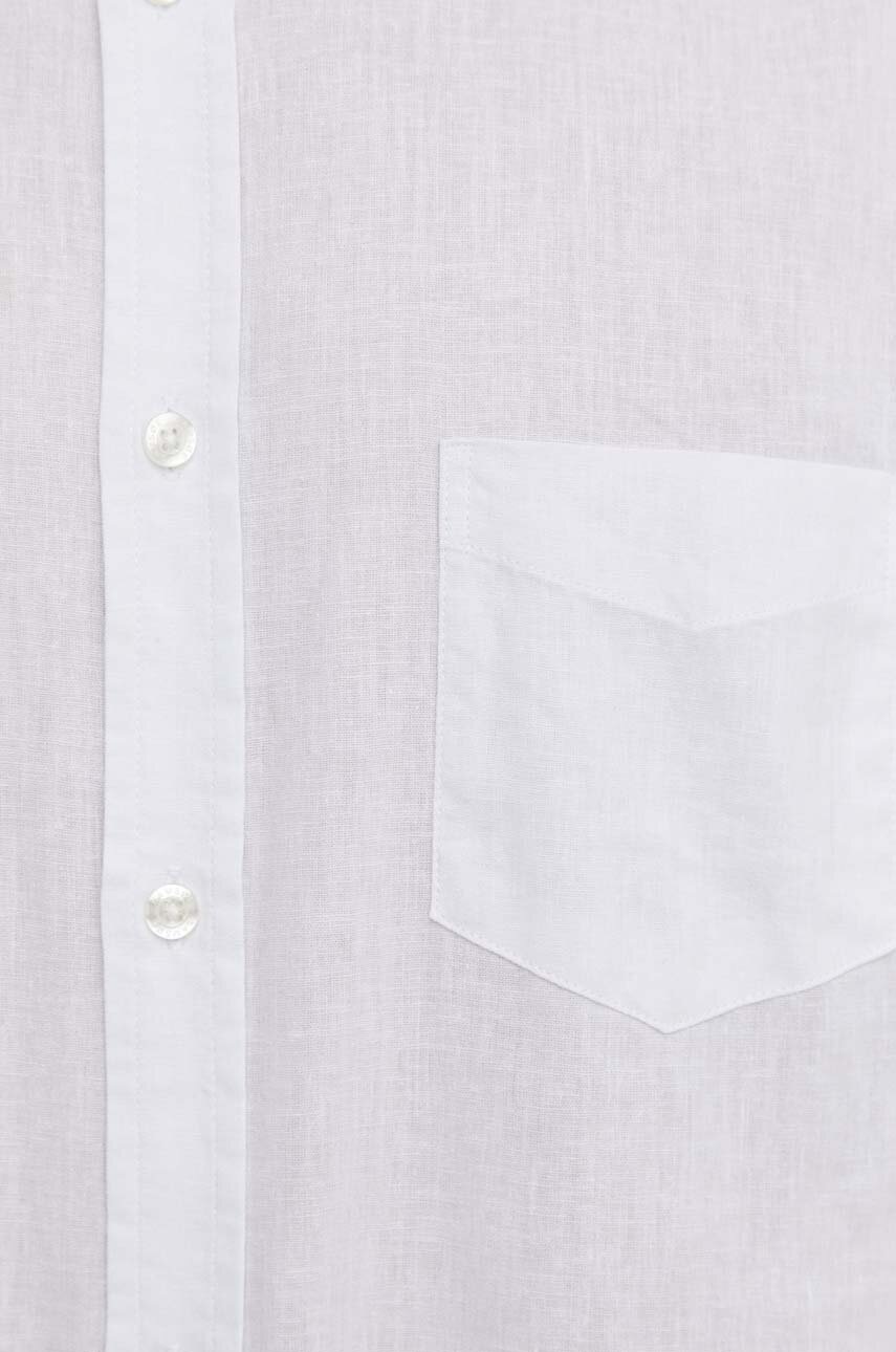 Πουκάμισο από λινό Samsoe Samsoe φωτογραφία