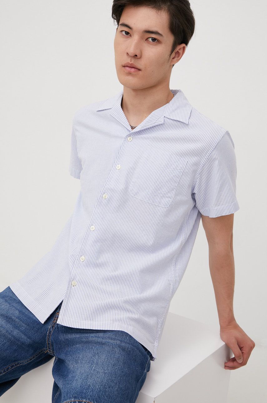 Košile Premium by Jack&Jones pánská, fialová barva, regular, s klasickým límcem - fialová -  59