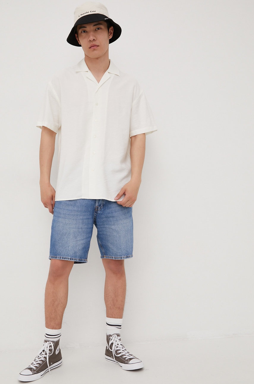 

Рубашка Premium by Jack&Jones мужская цвет бежевый regular