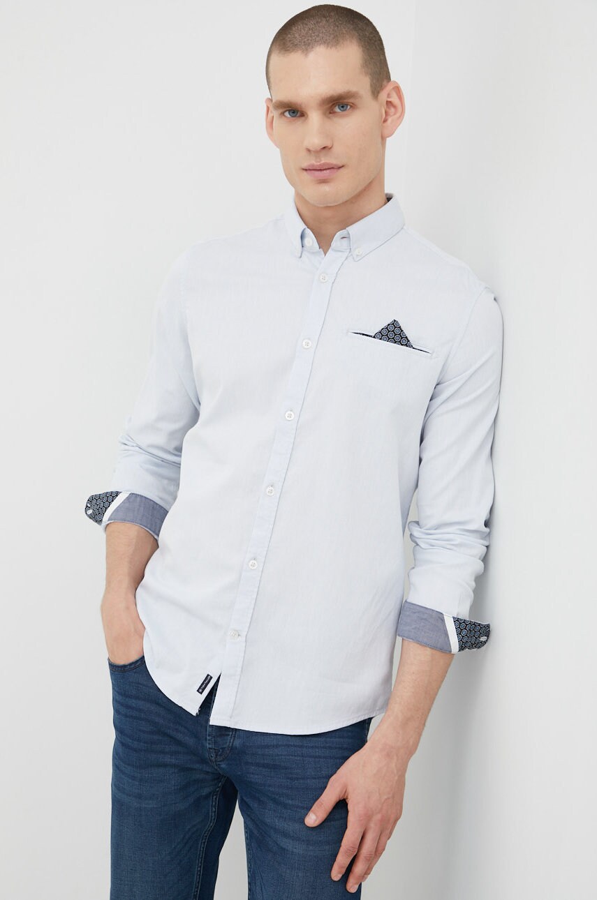 Tom tailor camasa barbati, cu guler button-down, slim