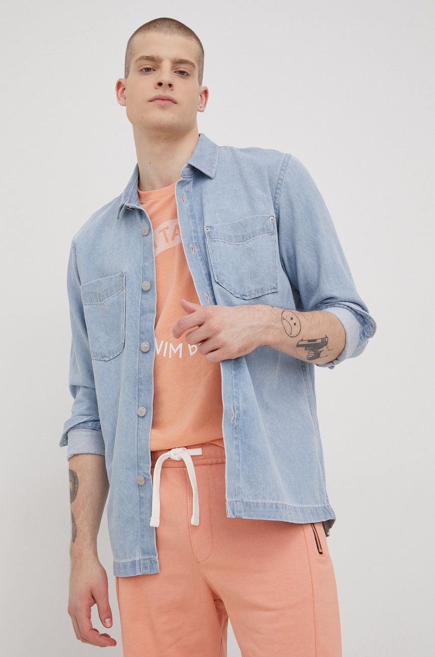 Basket Specified Boil Camasi jeans la preturi reduse ✔️ Afla ofertele de azi - Camasa  semi-transparenta cu pliuri