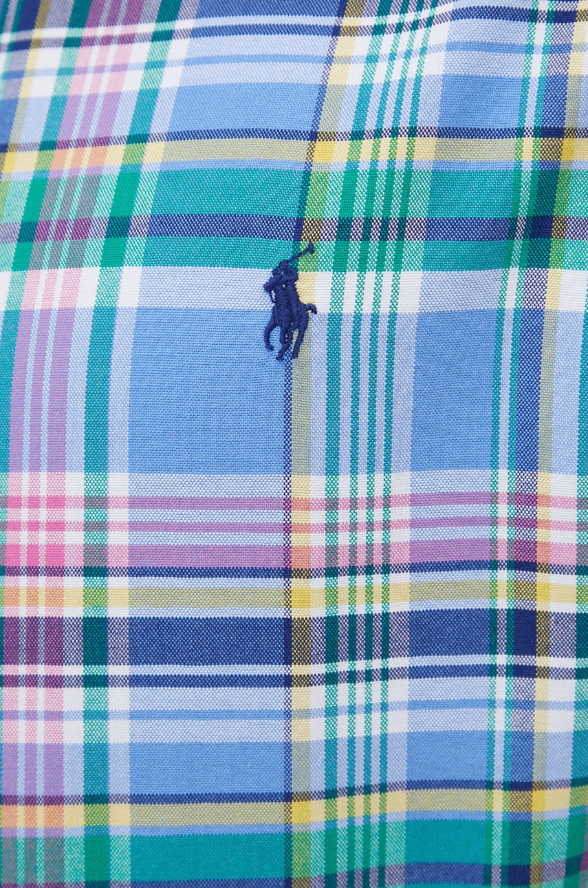 

Хлопковая рубашка Polo Ralph Lauren мужская regular воротник button-down