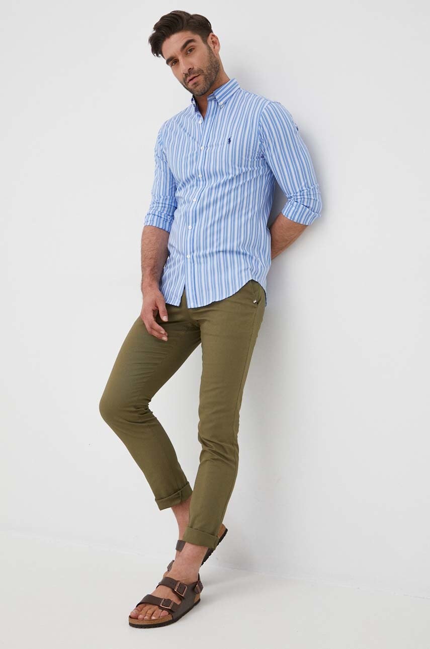 

Сорочка Polo Ralph Lauren чоловіча slim комір button-down